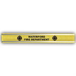 Imprinted Nylon Reflective Slap Bracelets - Yellow - Maltese Cross