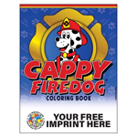 Imprinted Cappy Firedog Coloring Activity Book - Full Color Autism Awareness FF