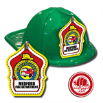 Custom Fire Truck Hats in Green