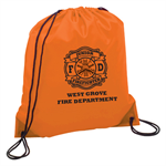 Imprinted Orange Cinch Backpack Kit - Jr. FF Maltese
