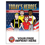 Imprinted Today's Heroes Coloring Book - Full Color Smoke Alarm