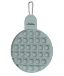 Imprinted Push Pop Circle Stress Reliever - Grey