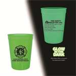 Custom 12oz Glow in the Dark Cup Green/Cross