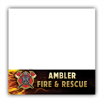 Custom Sticky Note Pad - Mask & Axe Maltese Cross