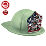 Stock Glow In The Dark Fire Hat - Americana Shield