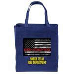 Custom Full-Color Tote Bag w/ Honor Flag - Blue