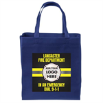 Custom Full-Color Tote Bag w/ Turnout Design - Blue