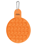 Imprinted Push Pop Circle Stress Reliever - Orange