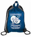 Custom Blue Drawstring Backpacks/Pumpkin
