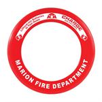 Custom Red 9^ Flying Disc - 2025 Theme