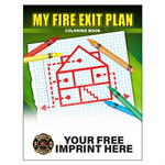 Imprinted My Fire Exit Plan Coloring Book - Full Color Serving Cross