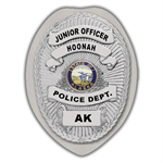 IMP. POLICE BADGE STICKER - STATE SEAL (AK)