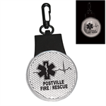 Imprinted Clear Flashing Reflector Light - Star of Life