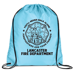 Imp. Cinch Backpack - Light Blue - Autism Awareness Firefighter Logo