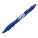 Custom Wide Body Grip Pen - Blue