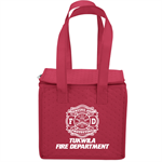 Imprinted Red Serving & Protecting Maltese  Cooler Tote
