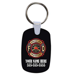 Custom Black Key Chain w/ Maltese Cross Design