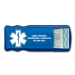 Imprinted Blue Bandage Dispenser - Star Of Life