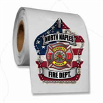 Custom Roll Sticker-Full Color American Flag