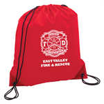 Custom Red Cinch Backpack w/ Jr. FF Maltese
