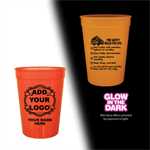 Imp. 12 oz. Glow Cup - Orange - Custom Logo