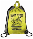 Custom Yellow Drawstring Backpacks/Pumpkin