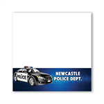 Imprinted Sticky Notes - Police Car