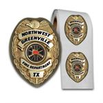 Full Color Oval Badge Sticker