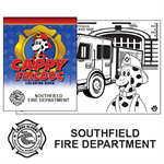 Imprinted Cappy Firedog Coloring Activity Book - 2024 Theme