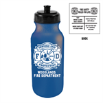 Custom 20 oz Bike Bottle - Blue