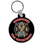 Custom Vinyl Key Chain - Autism Awareness Ribbon Logo