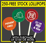 FREE 250 LOLLIPOP - OFFER 1 PER ORDER