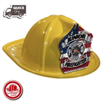 NEW- Yellow Fire Hat - Americana Parade Shield