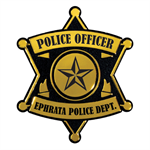 Imprinted Plastic 6 Point Star Badge - 1 Color Imprint