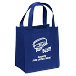 Blue Tote Bag with Smoke Alarm