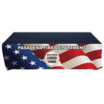 Custom - 6 ' Tablecloth - Flag with Custom Logo