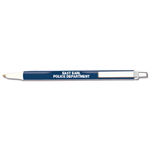 Custom Bic Pen - Blue Barrel w/ White Trim