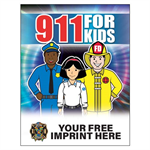 Imprinted 911 Coloring Book - Full Color Autism Awareness Ribbon