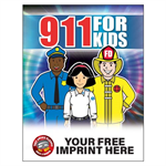 Imprinted 911 Coloring Book - Full Color Smoke Alarm