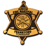 Imprinted Plastic Badge - Gold Star