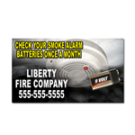Custom Smoke Alarm Business Card Magnet