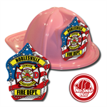 Custom Patriotic Hats in Pink