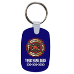 Custom Blue Key Chain w/ Maltese Cross Design