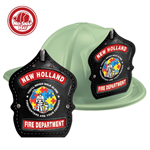 Custom Fire Hats - Glow in the Dark - Autism Awareness Firefighter Logo
