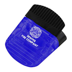 Imprinted Magnetic Jumbo Clip - Translucent Blue