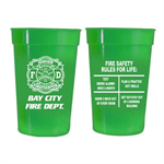 Custom 17 oz Green Stadium Cup