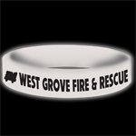 CUSTOM GLOW AWARENESS BAND - WHITE - FIRE TRUCK