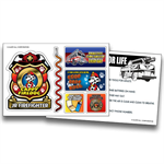 Cappy Firedog 6-Up Sticker Sheet