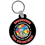 Custom Vinyl Key Chain - Autism Awareness Firefighter Logo