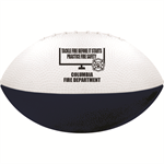 Imprinted Navy/ White Foam Football